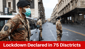 Lockdown in 75 districts