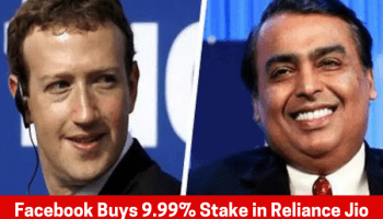 Facebook Buys 9.99% Stake in Reliance Jio