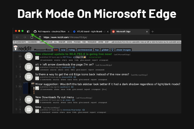 Dark Mode On Microsoft Edge
