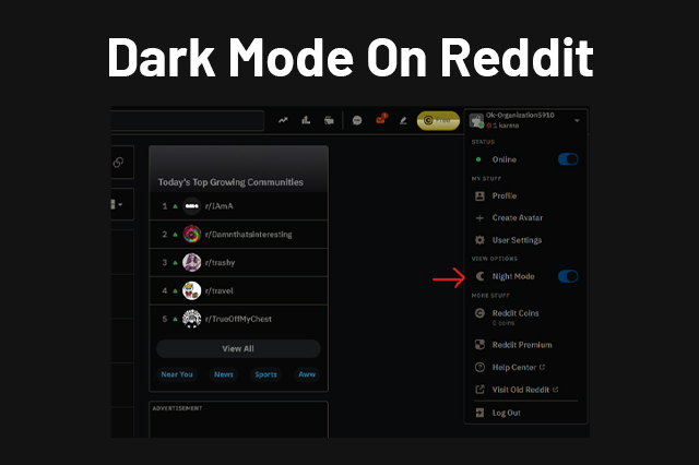 Dark Mode On Reddit