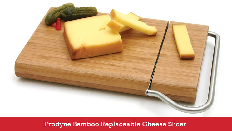 Prodyne Bamboo Replaceable Cheese Slicer