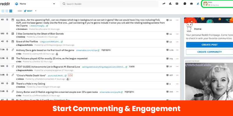 Start Commenting & Engagement reddit