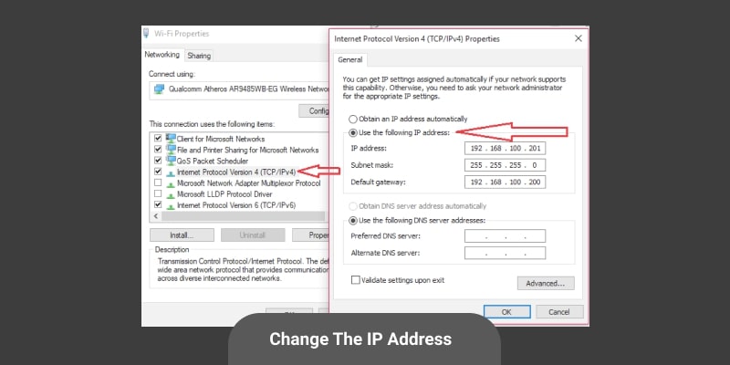 Change The IP Address