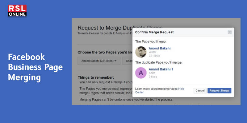 Facebook Business Page Merging