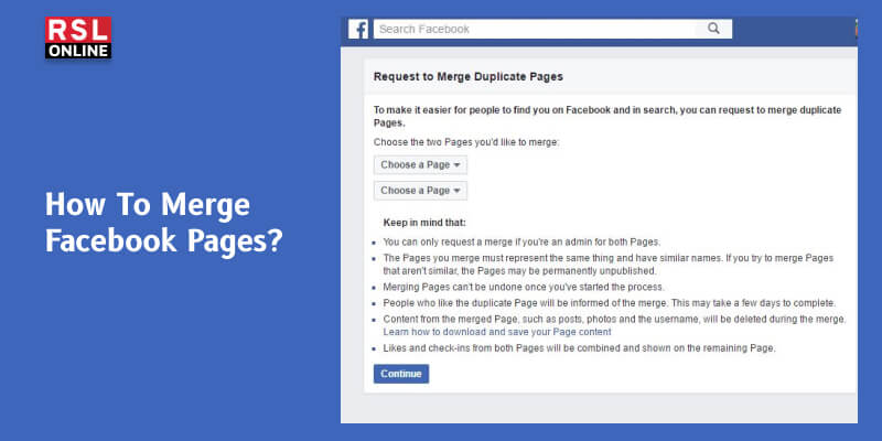 How To Merge Facebook Pages