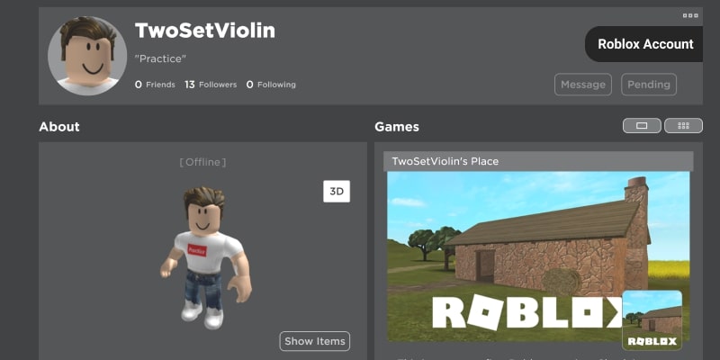 Roblox Account