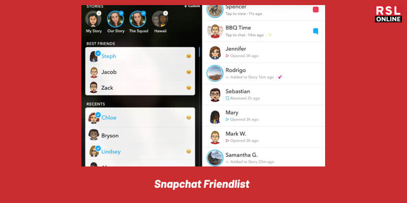 Snapchat Friendlist