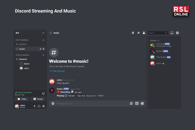 Discord Streaming And Music