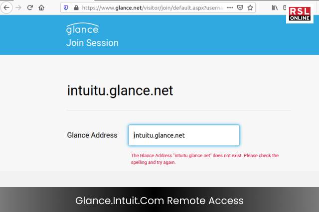 Glance.Intuit.Com Remote Access