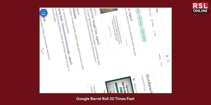 Google Games: How to Play Do a Barrel Roll 20, 100, 1000, and