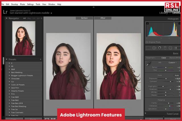 Adobe Lightroom Features