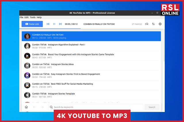 4K YouTube To Mp3