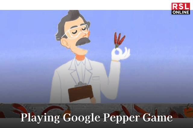 Playing Google Pepper Game