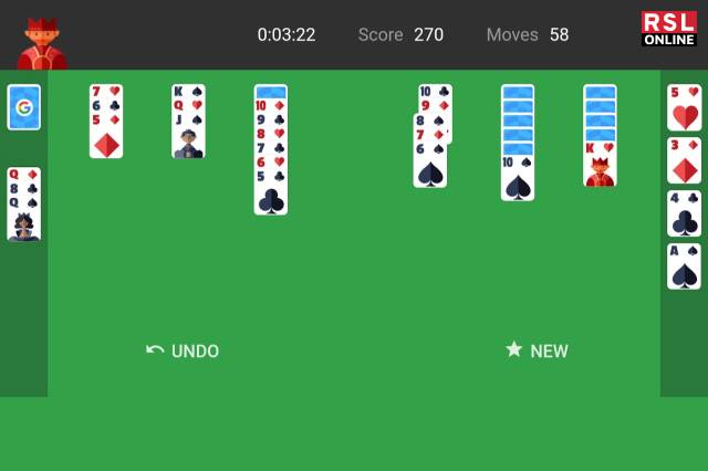 Playing Google Solitaire