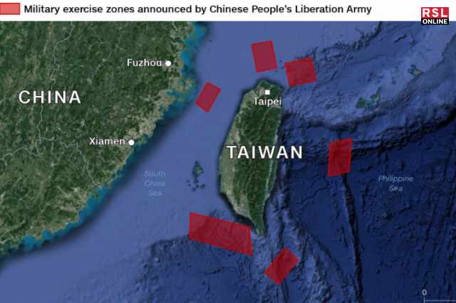 Chinese Military Drills Around Taiwan