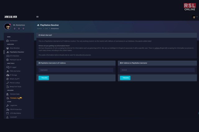 PSNresolver.org