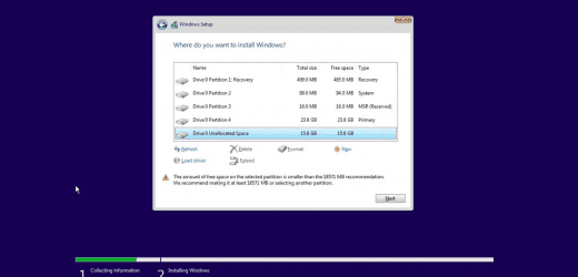 Recover A Lost Partition In Window