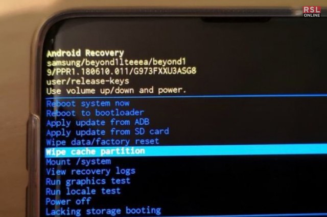 Wipe The Cache Partition Of The Device