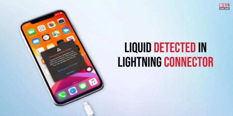 Liquid Detected in Lightning Connector