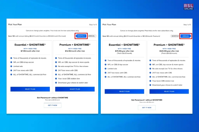 Paramount Plus Subscription Plans