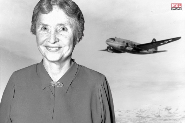 Helen Keller Flying plane