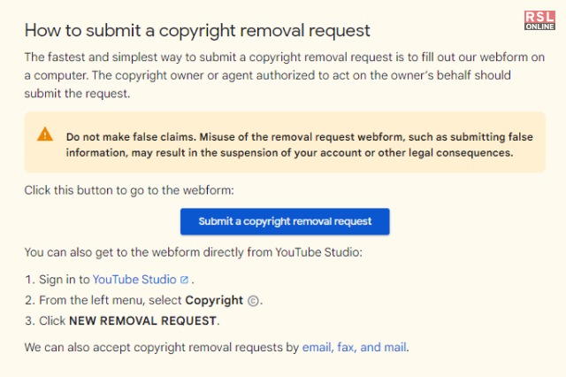 How To Remove A Copyright Claim