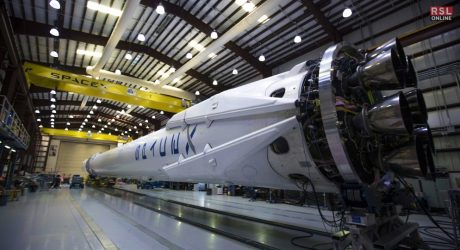 SpaceX's Historic Falcon 9 Rocket Booster Falls Over
