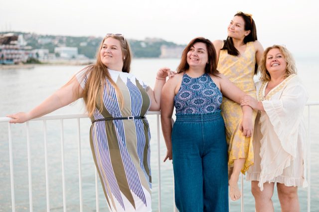Plus Size Women with Flattering Silhouettes