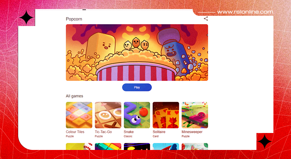 popcorn google doodle