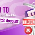 How to delete twitch account