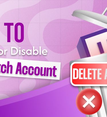 How to delete twitch account