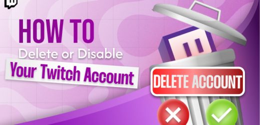 How to delete twitch account