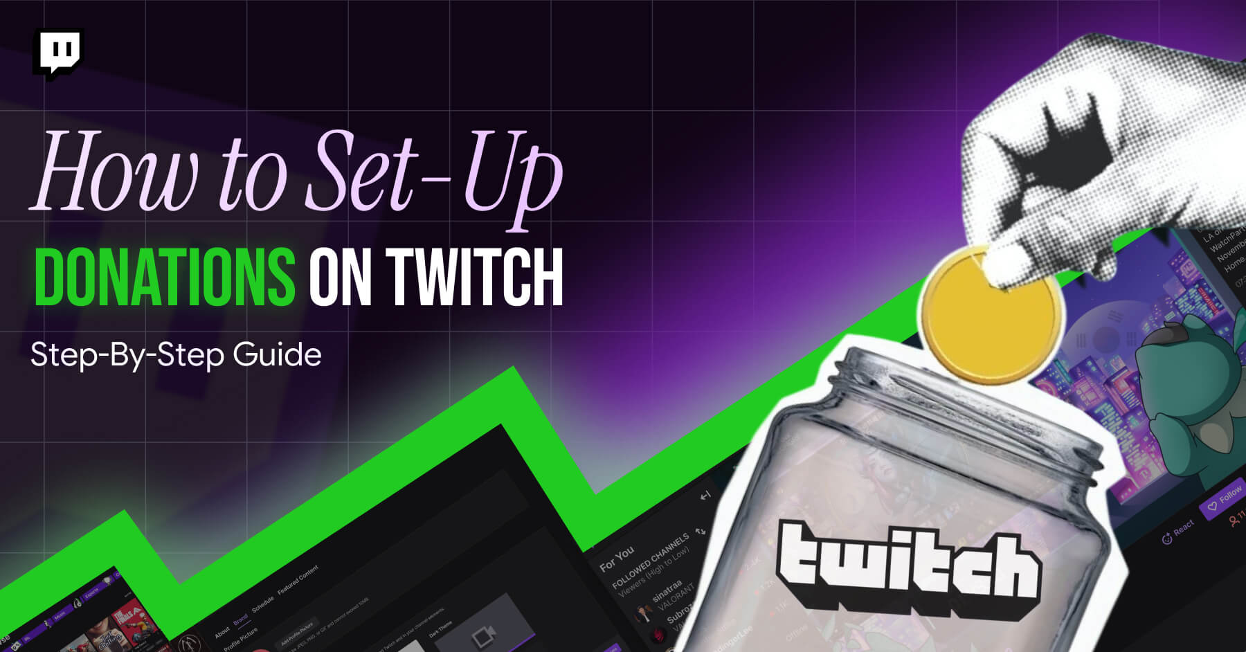how to set up donations on Twitch