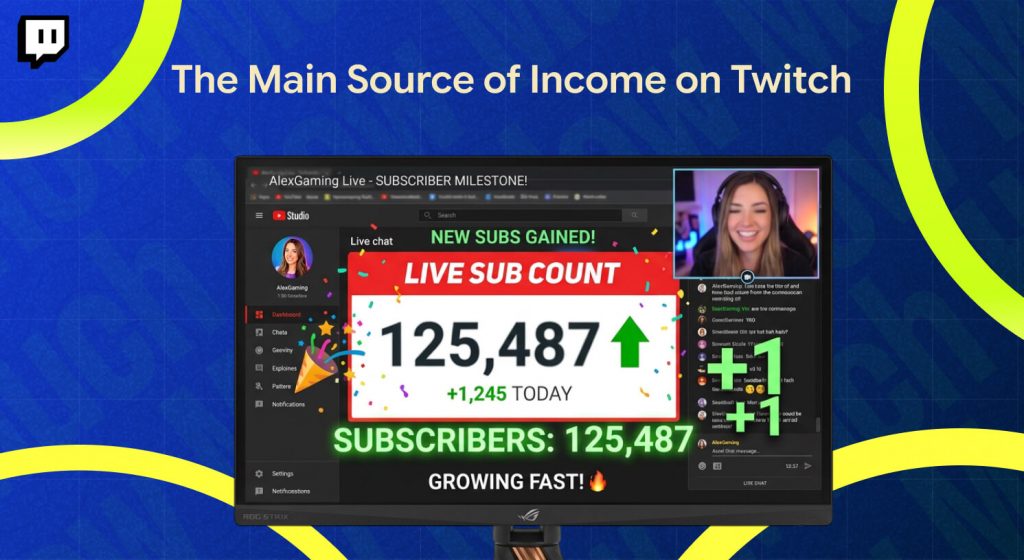 The Main Source of Income on Twitch